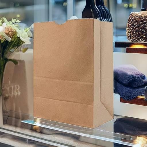 57 Lb Large Kraft Paper Grocery Bags with Handles - 12 x 17 x 7 - Durable, Reusable & Eco-Friendly Shopping Bags, Brown Kraft Take-Out Bags for Retail, To-Go, Any Occasion