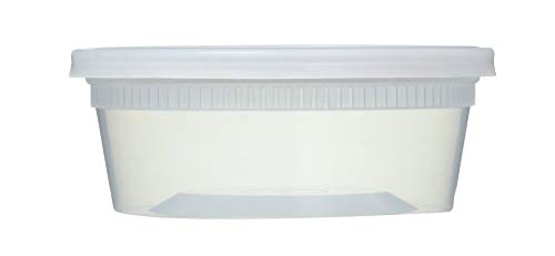 Mr. Miracle 16 Oz Food and Multi-Purpose Plastic Deli Containers with Matching Lids. Sealable. Non-Leaking. Microwavable, Freezer and Dishwasher Safe