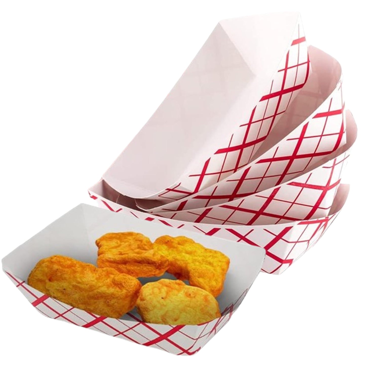 Mr Miracle Paper 1/2 Pound Food Tray. Disposable, Recyclable and Fully Biodegradable. Made in USA
