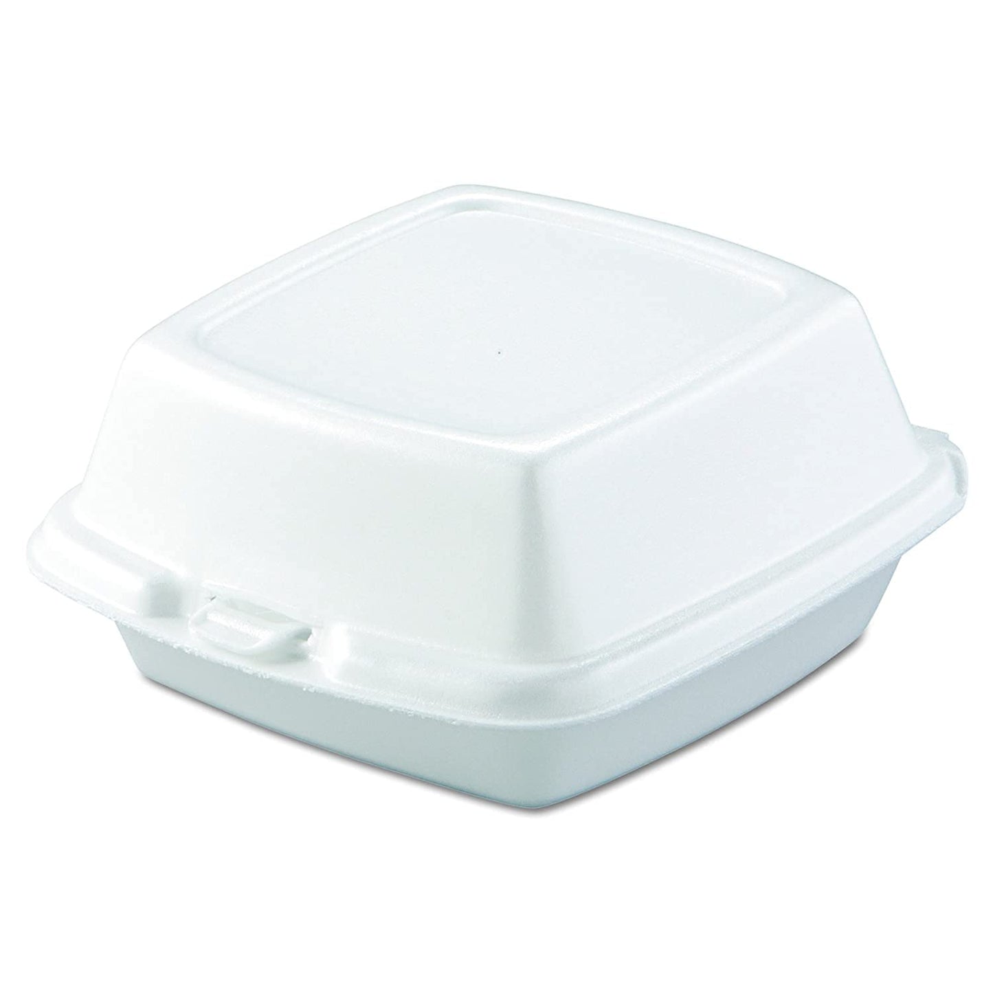 Foam Containers, Disposable Clamshell Styrafoam Containers for Food - Hinged Lid, Multi Pack, Restaurant to Go Trays, Lunch Container with Recessed Lid for Stable Stack