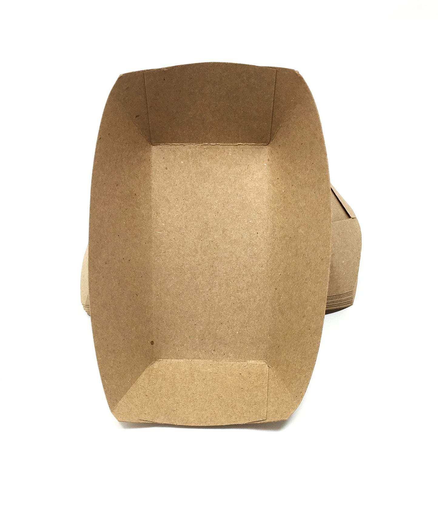 Mr Miracle Paper 1/2 Pound Food Tray. Disposable, Recyclable and Fully Biodegradable. Made in USA