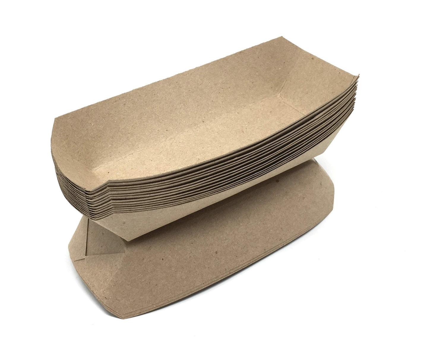 Mr Miracle 7 Inch Paper Hot Dog Tray in Red White Pattern. Disposable, Recyclable and Fully Biodegradable.