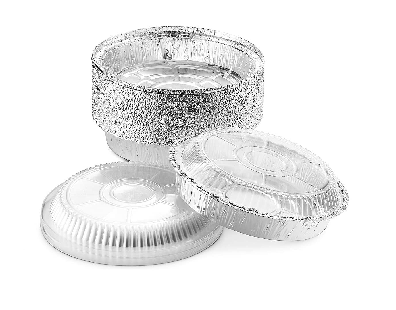 Mr Miracle Round Foil Pans with Lids