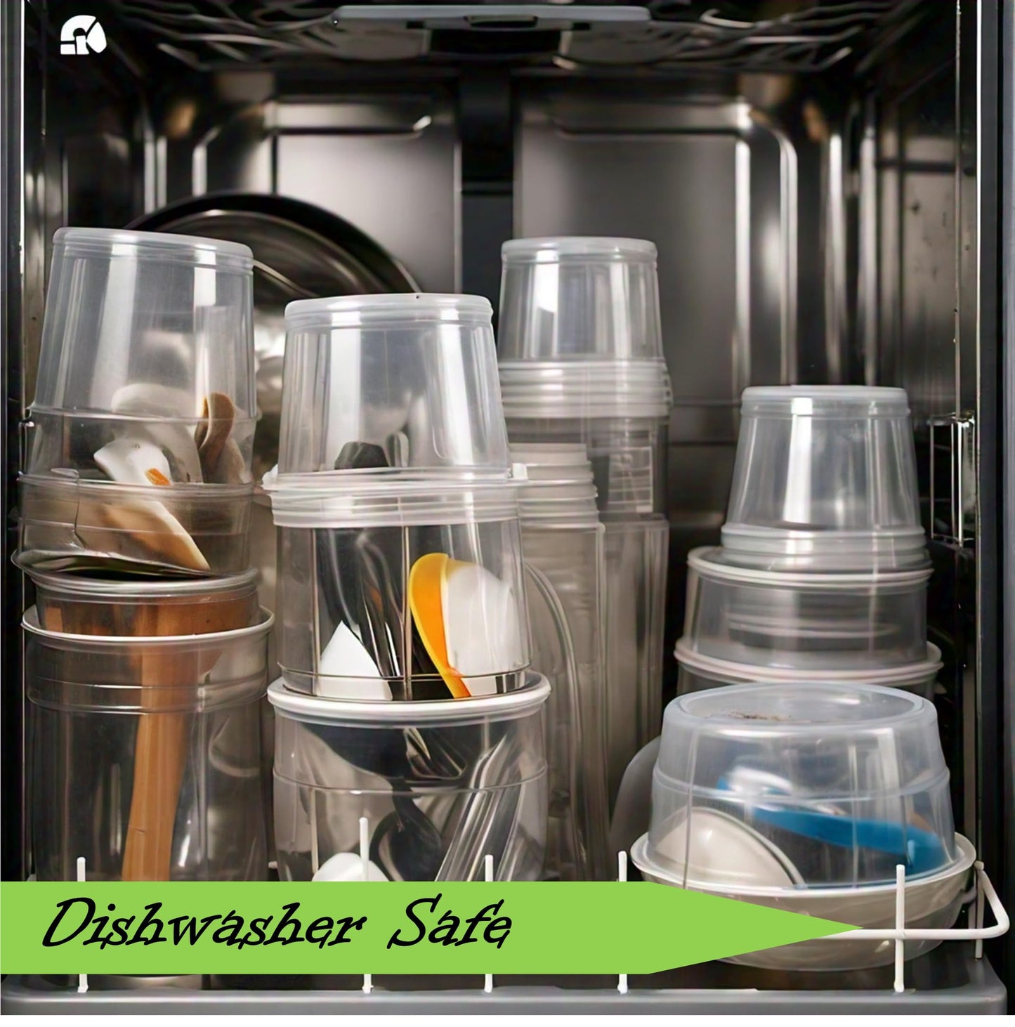 Mr. Miracle 16 Oz Food and Multi-Purpose Plastic Deli Containers with Matching Lids. Sealable. Non-Leaking. Microwavable, Freezer and Dishwasher Safe