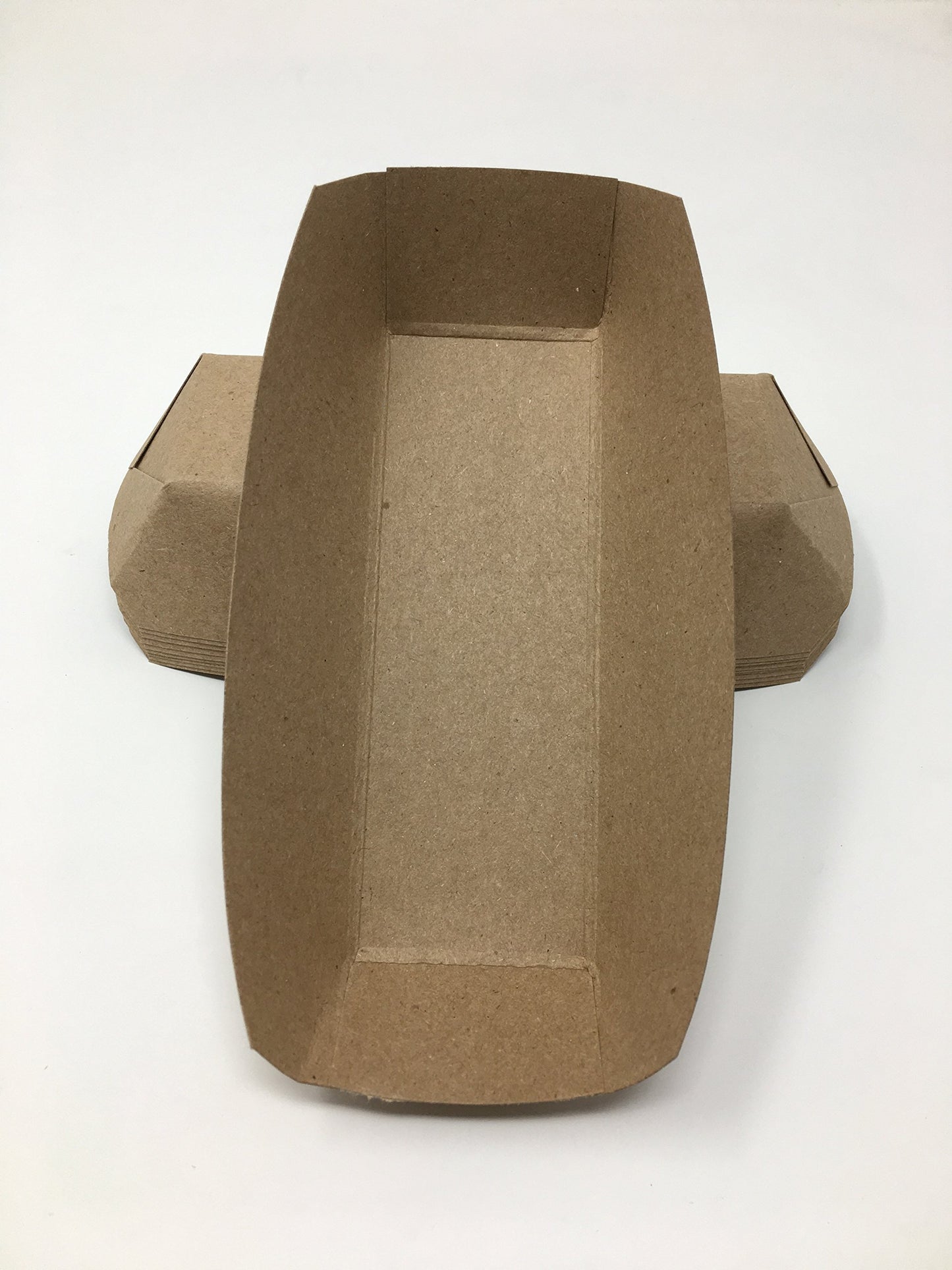 Mr Miracle 7 Inch Paper Hot Dog Tray in Red White Pattern. Disposable, Recyclable and Fully Biodegradable.