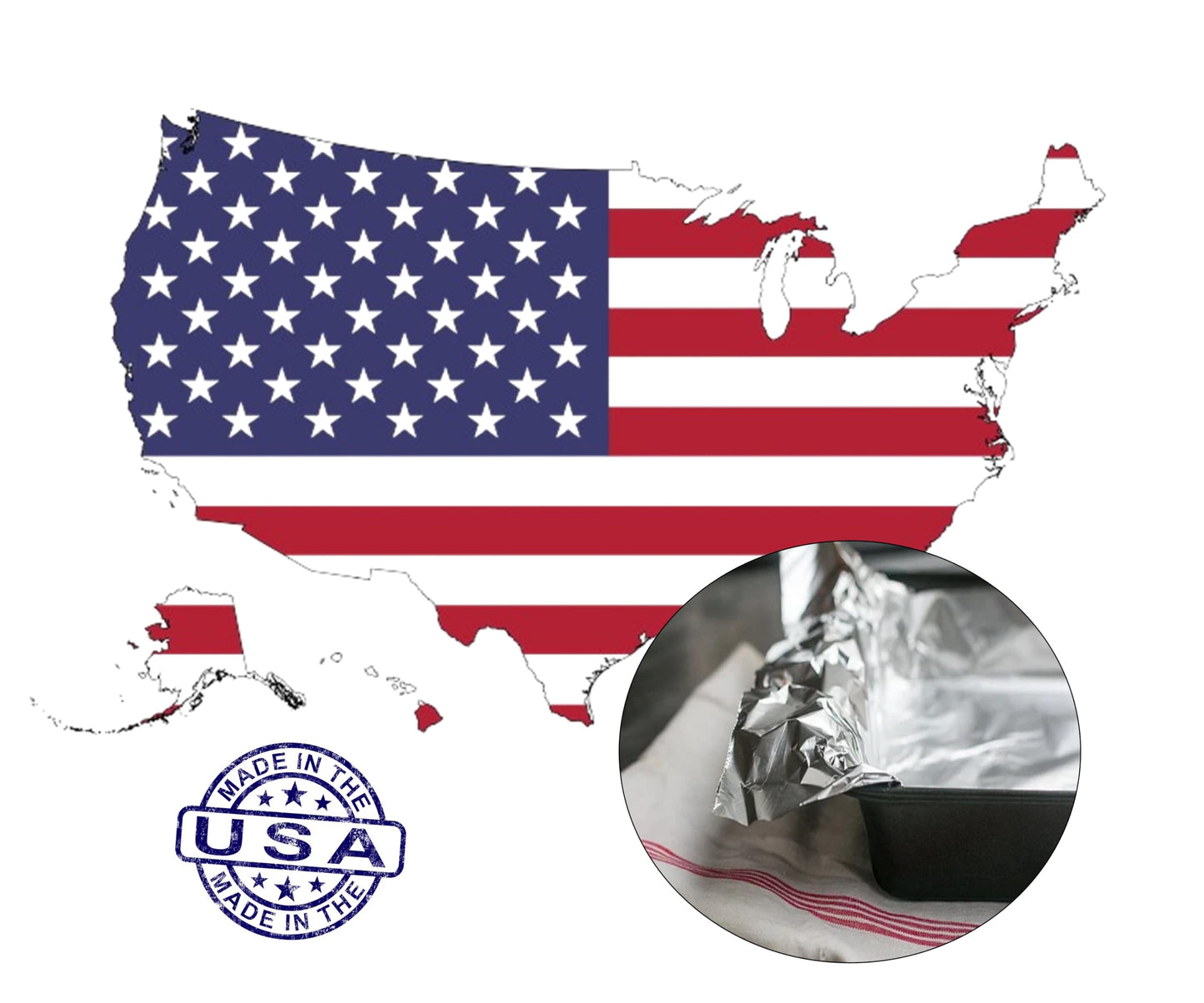 Heavy Duty Aluminum Foil Roll with Easy Tear Dispenser - 200 FT x 12 Inch Wide Tin Foil for Food Wrapping, BBQ, Grilling & Roasting - Non-Stick Aluminum Roll for Kitchen Use