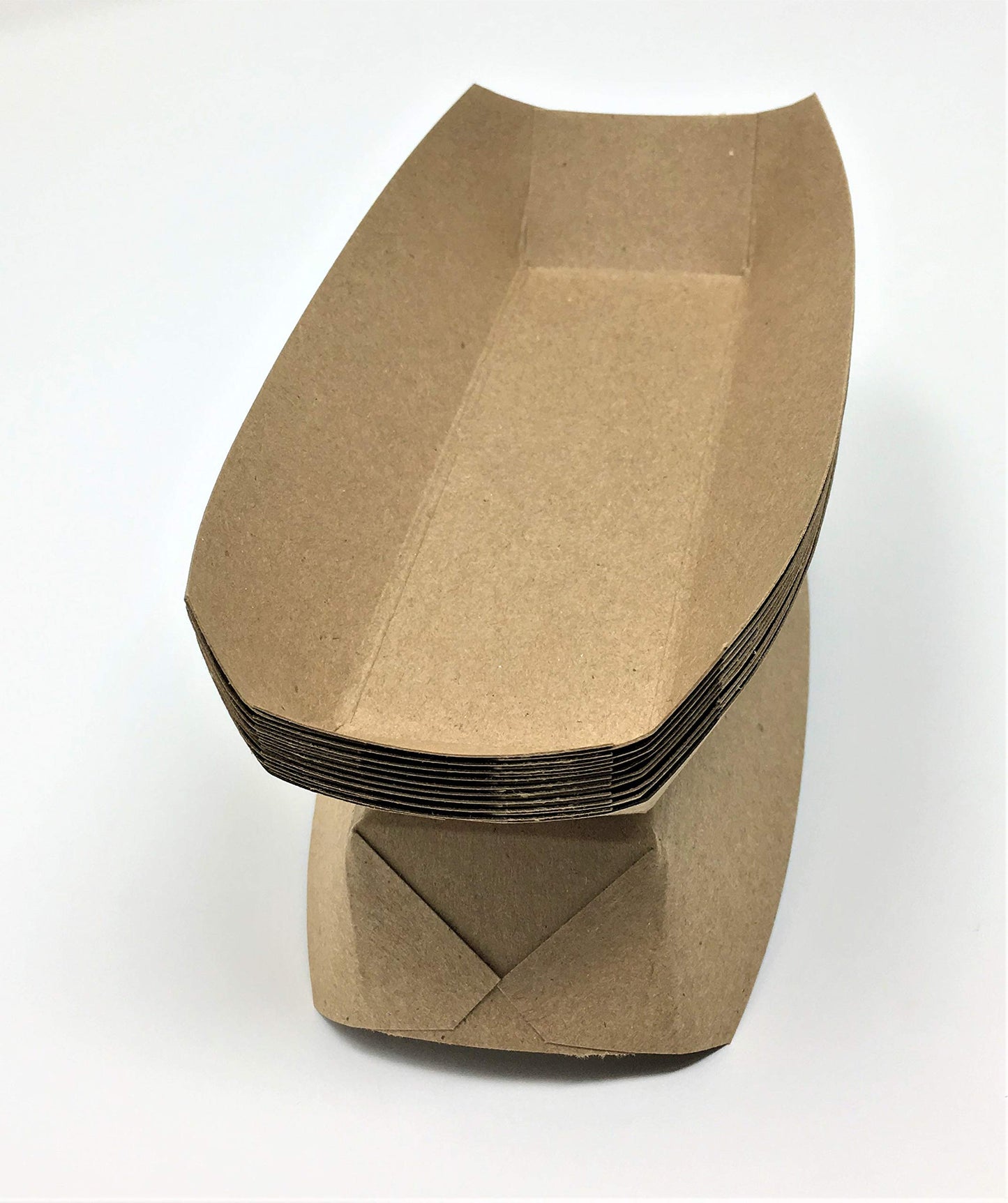 Mr Miracle 7 Inch Paper Hot Dog Tray in Red White Pattern. Disposable, Recyclable and Fully Biodegradable.