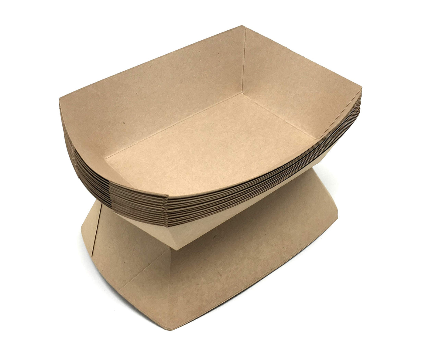 Mr. Miracle White and Red Paper Food Tray. 2.5-Pound Size