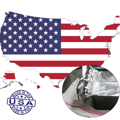 Box of Pre-Cut Aluminum Foil Sheets - Wide and Heat-Tolerant Deli Foil Sheets, 100% Aluminum, Ideal for Food Wrapping, Grilling & Freezing, Convenient Dispenser