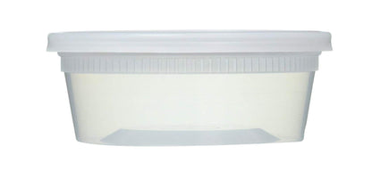 Mr. Miracle 16 Oz Food and Multi-Purpose Plastic Deli Containers with Matching Lids. Sealable. Non-Leaking. Microwavable, Freezer and Dishwasher Safe