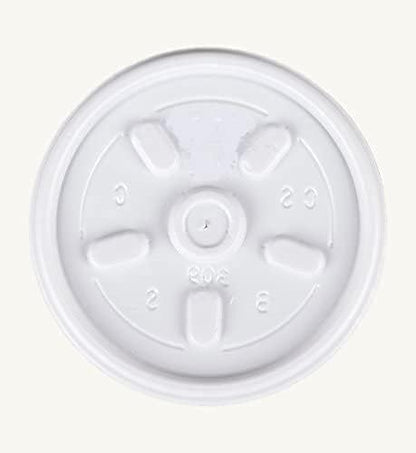 Mr Miracle 8 Ounce Foam Cup with Vented Lid in White. Hot and Cold Foods. For Ice Cream, Yogurt, Soup, Takeout, Carryout. Model MM-8SJ20/20JL