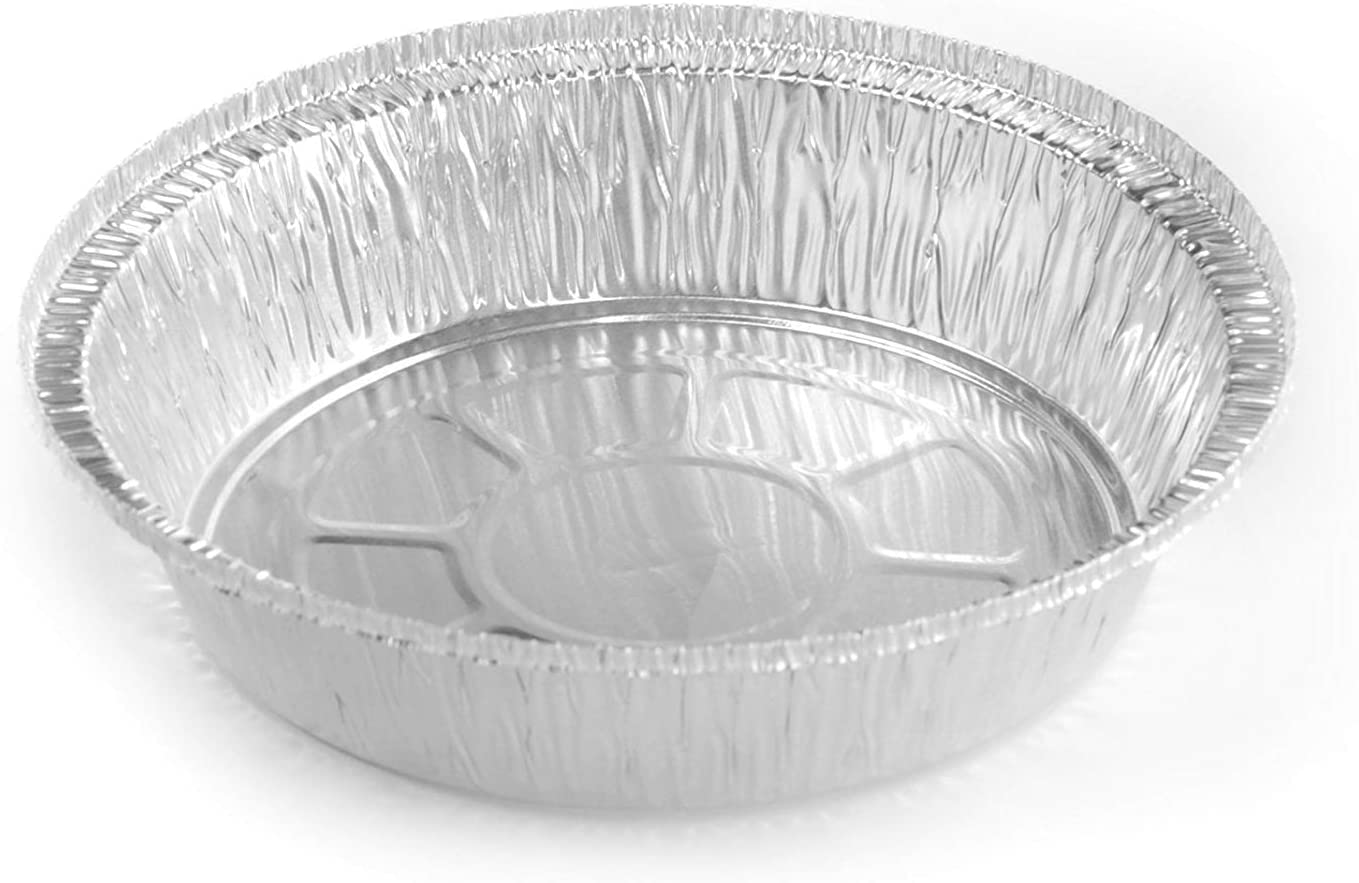 Mr Miracle Disposable Round Aluminum Foil Pans. Pack Of 50. Cakes, Breads, BBQ/Food Prep