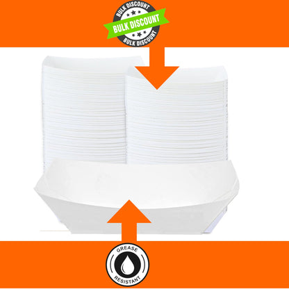 Mr Miracle Kraft Paper Food Tray. 5-Pound Size. Disposable, Recyclable and Fully Biodegradable. Made in USA