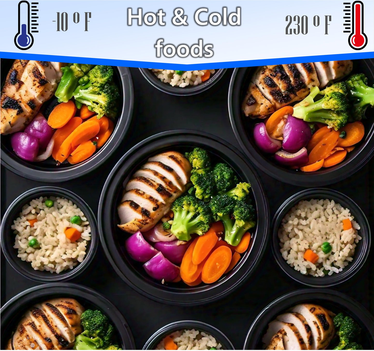 Mr Miracle Clear Plastic Takeout Containers - Durable and Sturdy Clamshell Food Boxes for To-Go and Storage Disposable Clam Shell Containers, Bulk Pack - Easy Open Hinge Design