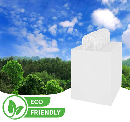 Large Paper Bags With Handles - 17X13X7 Premium Quality Shopping & Grocery Bags - Multi-Pack, 100% Recyclable - Ideal for Merchandise, Retail & Large Gift Bags
