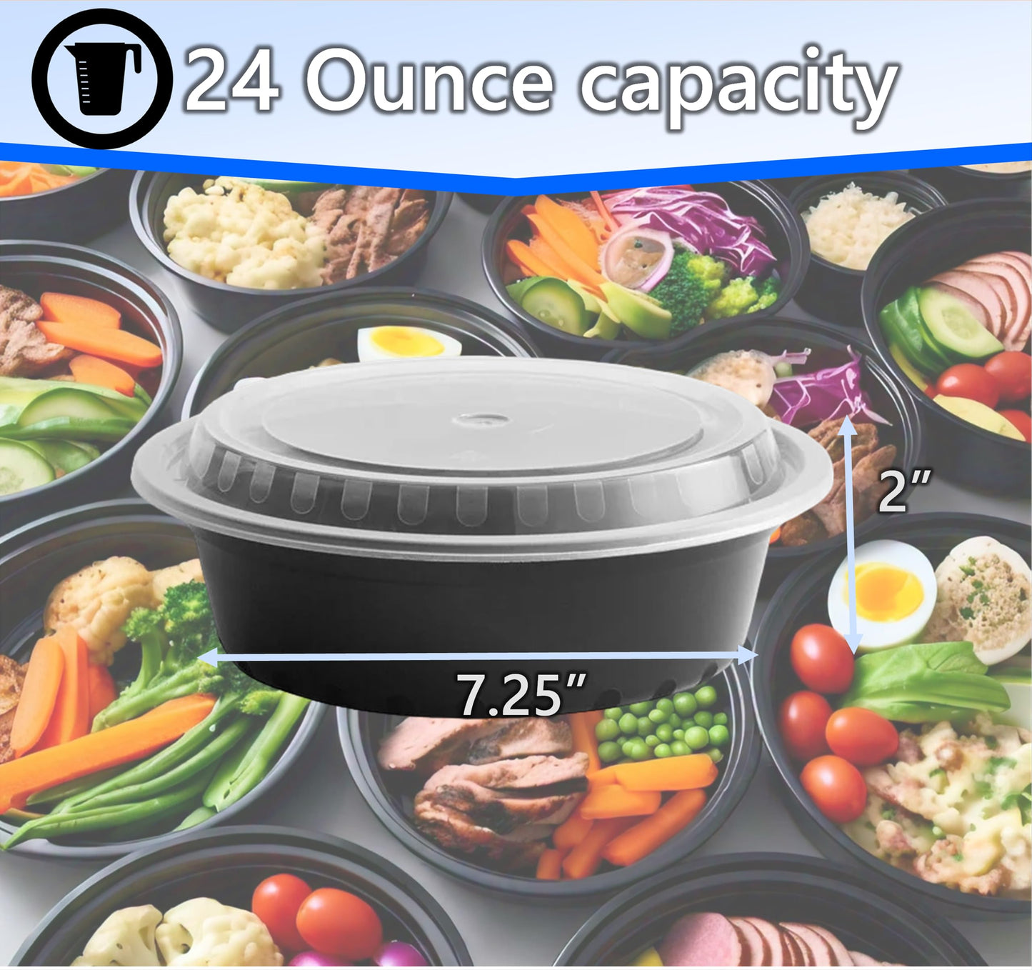 Mr Miracle Clear Plastic Takeout Containers - Durable and Sturdy Clamshell Food Boxes for To-Go and Storage Disposable Clam Shell Containers, Bulk Pack - Easy Open Hinge Design