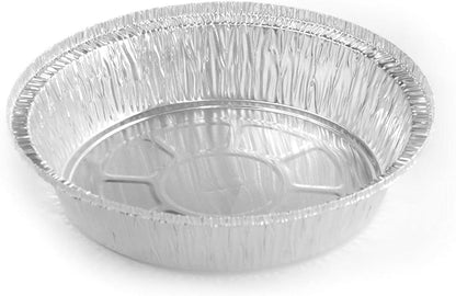 Mr Miracle Disposable Round Aluminum Foil Pans. Pack Of 50. Cakes, Breads, BBQ/Food Prep