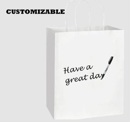 Large Paper Bags With Handles - 17X13X7 Premium Quality Shopping & Grocery Bags - Multi-Pack, 100% Recyclable - Ideal for Merchandise, Retail & Large Gift Bags