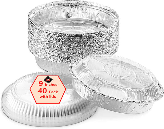 Mr Miracle Round Foil Pans with Lids