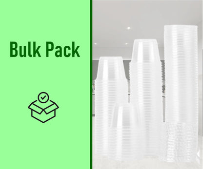 Mr. Miracle Jello Shot Souffle Cups and Lids. Translucent. Multi Packs