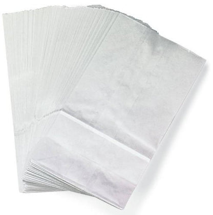 6LB White Paper Lunch Bags - Pack of 200 Durable, Recyclable, and Biodegradable Snack Bags for Food Storage - Great for Lunch, Crafts, Concessions, Cafes, and Delis