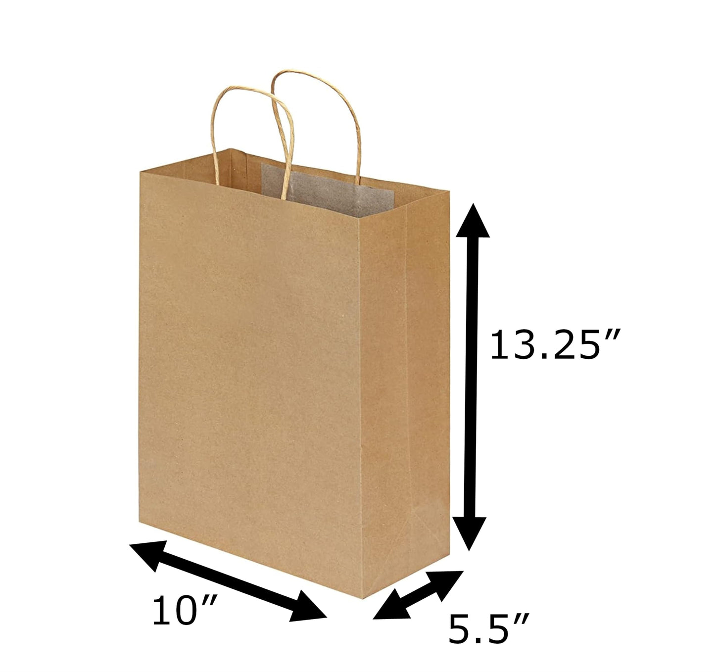Premium Paper Bags with Handles - Multi-Pack, Ideal for Shopping, Wedding, Business, Retail, Craft, Gifts & More - Durable, 100% Recyclable Quality