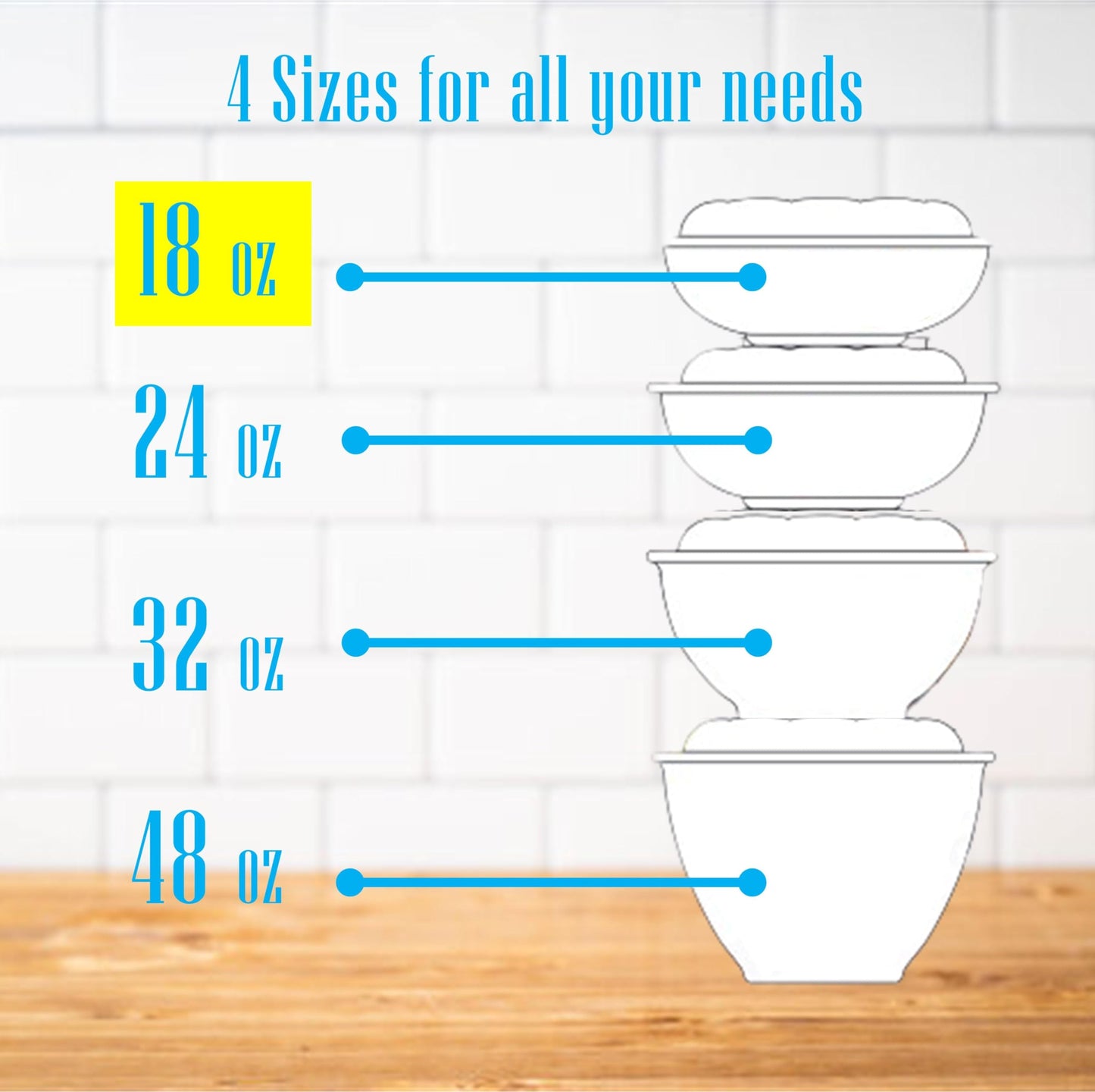 Clear Plastic Salad Bowls with Snap-On Lids(50 Pack)-Airtight Disposable Salad Containers for Lunch, Meal Prep & Parties- Ideal as Disposable Salad Bowls with Lids & Plastic Salad Bowl with Lid