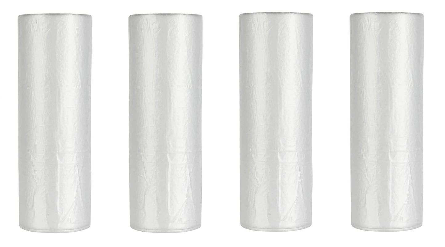 Mr Miracle Plastic Produce Bags for Food Storage - 12"x20" Clear Grocery Bag for Fruits, Vegetables, Bread - Easy Peel-Off Design, Continuous Roll, 1.75" Core, Pack of 350 Bags [1 roll]