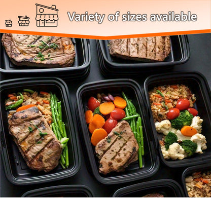 Mr Miracle Clear Plastic Takeout Containers - Durable and Sturdy Clamshell Food Boxes for To-Go and Storage Disposable Clam Shell Containers, Bulk Pack - Easy Open Hinge Design