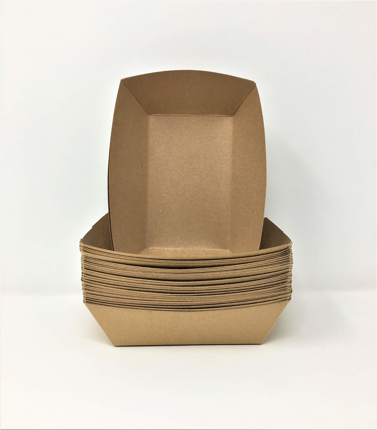 Mr. Miracle White and Red Paper Food Tray. 2.5-Pound Size