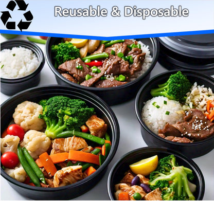 Mr Miracle Clear Plastic Takeout Containers - Durable and Sturdy Clamshell Food Boxes for To-Go and Storage Disposable Clam Shell Containers, Bulk Pack - Easy Open Hinge Design