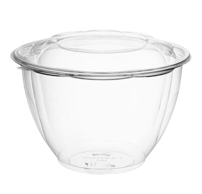 Clear Plastic Salad Bowls with Snap-On Lids(50 Pack)-Airtight Disposable Salad Containers for Lunch, Meal Prep & Parties- Ideal as Disposable Salad Bowls with Lids & Plastic Salad Bowl with Lid