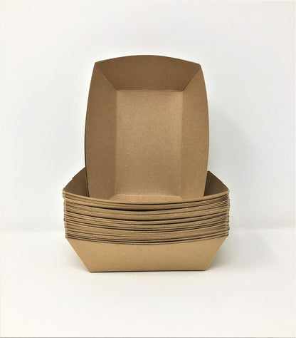 Mr. Miracle White and Red Paper Food Tray. 2.5-Pound Size