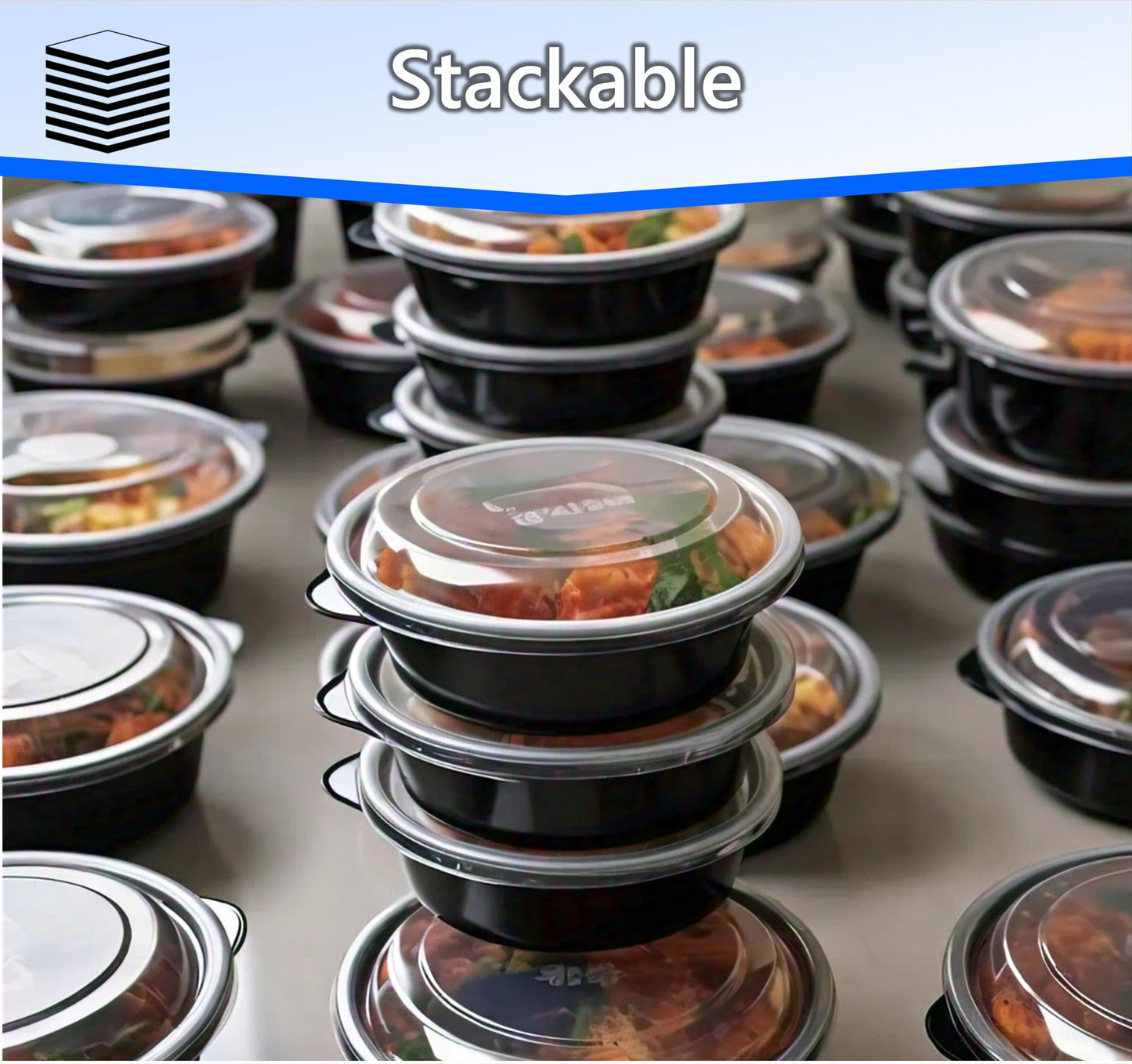 Mr Miracle Clear Plastic Takeout Containers - Durable and Sturdy Clamshell Food Boxes for To-Go and Storage Disposable Clam Shell Containers, Bulk Pack - Easy Open Hinge Design